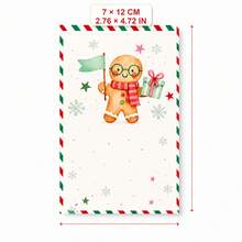 60/20 Pcs Cute Christmas Cartoon Greeting Cards & Gift Tags Set - Mini Xmas Memo Note Cards, Bulk Paper Hang Tags For Holiday Gift Wrapping Supplies, Classroom Students DIY Craft Party Favors & Winter Stocking Stuffers - Sets - View 6