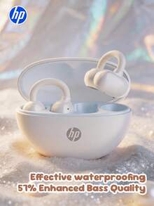 HP H10M 无线耳机，耳挂式设计，DNC 动态降噪，柔软亲肤佩戴；Type-C 充电接口，超长续航 5.3 小时，TWS 真无线立体声，低延迟；适用于音乐、游戏、跑步等多种场景；防水，兼容所有蓝牙 6.0 设备。 - 查看 1