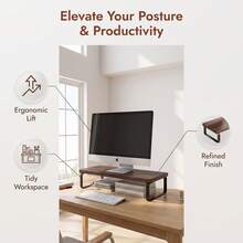 Monitor Stand, Desktop Storage And Storage, Display Rack, Computer Monitor Height Stand, Computer Stand, Laptop Stand With Storage Rack, Suitable For Home And Office Use - Multicolor - View 3