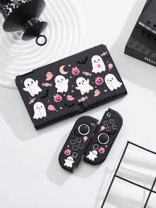 Cailai, Halloween Bat & Little Ghost Pattern Switch Console Protective Case, Compatible With Switch OLED And Switch Console, Made Of Soft TPU Material, No Disassembly Required, Anti-Drop & Anti-Dust, Ideal Gift Compatible With Switch Gamers, Elegant & Cute Switch Console Protective Case. - View 15
