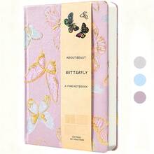 Buku Catatan Hardcover A5 - 240 Halaman Sampul Kulit Sintetis, 4 Tata Letak Halaman Dalam (Bergaris, Kosong, Titik-titik, Kotak-kotak) - Jurnal Tanpa Tanggal, Cocok Untuk Kantor, Bullet Journal, Hadiah Wanita, Catatan Rapat, dll. - Satu-Ukuran - View 10