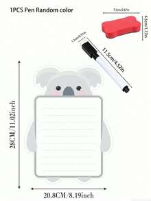 Panda Shaped Magnetic Refrigerator Calendar Set, Includes Magnetic Whiteboard Marker And Eraser Cloth, Can Be Attached To Refrigerator Surface, Convenient For Storage And Access, Monthly And Weekly Planning Writing Areas, Reusable Kitchen Planner, Includes Refrigerator Magnets And Magnetic Whiteboard Marker - Multicolor - View 25