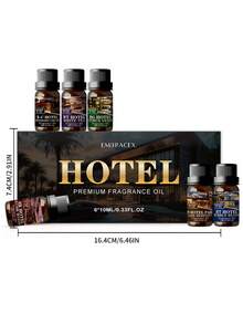 EMBRACEX. 6pcs/1PC 10ml Hotel Fragrance Oil, White Tea Fragrance Oil, Midnight Orchid Fragrance Oil, Luxury Hotel Scent, Five-Star Experience, Multiple Scents Available, Holiday Gift, Diffuser, Aromatherapy Machine, Candle Making - Hotel - View 6