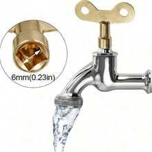 1pc Durable Metal Radiator Key - Multi-Function Plumbing Tool, Suitable For Air Valves And Faucets, Includes Installation Hardware - Multicolor - View 1