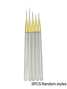 15/3/1pc Professional Nail Art Tool Set And Eyeliner Brush Set, With Fine Brush, Suitable For Gel Nail Art - Multicolor - View 11
