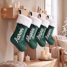 Personalized Christmas Stockings, Home Holiday Decorations, Fireplace Stockings,Christmas Stockings, Fireplace Decorations, Custom Christmas Stockings - Multicolor - View 2