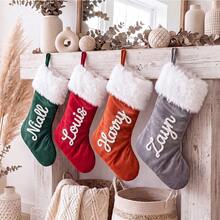 Personalized Christmas Stockings, Home Holiday Decorations, Fireplace Stockings,Christmas Stockings, Fireplace Decorations, Custom Christmas Stockings - Multicolor - View 3