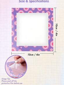 1/6pcs Diamond Painting Segmented Frame Film, Non-Stick Release Paper, Suitable For Diamond Painting Enthusiasts, Diamond Painting Segmented Accessory Tool, Gradient Rainbow Color - A - View 4