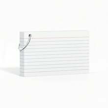 50 Pages/100 Sides Writable, 3-Inch Colorful Index Cards With Keychain, Durable Flashcards, 5 Colors Assorted (50 Cards Per Color), Portable Learning Note Cards, Back To School Essential - Multicolor - View 15