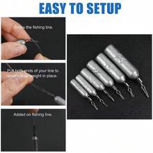 Fishing Weight 10PCS/Lot Sinker Mold 3.5g 5g 7g 10g 14g Tube Bullet Plumb Pendant Metal Jig Sast Sea Tackle Kit Tool - Long Lead - View 5