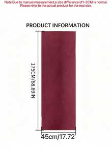 1pc Spring/Summer Casual Versatile Modest Hijab Minimalist Solid Color Soft Breathable Chiffon Scarf - Burgundy - View 4