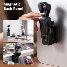 Ambitful DP03 Magnetic Mount Bracket, Foldable Expansion Adapter Base Compatible With D JI Osmo Pocket Series, Multi-Hole Cold Shoe Extension Fixed Holder - View 5