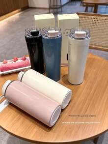 550ml Highly Attractive Antibacterial Stainless Steel Insulated Coffee Cup, Durable And Drop-Resistant, Suitable For Office Workers, Teachers, Drivers, Home Use, Etc. - Multicolor - View 6
