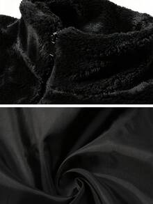 Men's Autumn/Winter Casual Fashion Minimalist Outdoor Thickened Stand Collar Jacket - Black - View 6