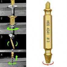 5pcs Screw Extractor Set, Suitable For Broken, Rusted And Stripped Screw Removal, For Removing And Extracting Damaged Screws - Multiple Styles - View 7