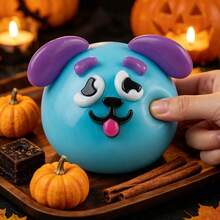 1pc Funny Dog Head Squishy Toy, Soft Rubber Squeeze Stress Relief Toy, Soft Slow Rebound Stress Relief, Anxiety Relief, Fingertip Toy, Stress Relief Toy, Easter Gift, Halloween Gift, Christmas Gift, Party Gift, Squishy, Squishy Toys, Squishy Stress Toy, Dumpling Squishy - Multicolor - View 7