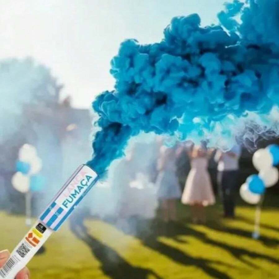 Bastão De Fumaça Cores Casamento Revelação Aniversário Time Chá revelação bebê - Visão 1