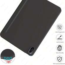 Three-Fold Tablet Protective Cover, A16 Case, Compatible With Ipad 11 Generation Tablet Protective Case, Fully Wrapped Anti-Fall, Intelligent Sleep Wake-Up, Invisible Airbag Anti-Fall, Adopting A Soft TPU Back Shell Three-Fold Design, Case, Compatible With Redmi Pad 2/ Pad SE 11 Inch, Tab M11 Case, For Idea Tab 11 2025, Compatible With Samsung Galaxy Tab Tablet Protective Case - Black - View 7
