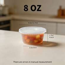 45 Sets Of Clear Plastic Storage Containers With Lids (8/16/24/32 Oz), PP Material, Heat-Resistant, Leak-Proof, Microwave , Reusable, Perfect For Dry Goods And Soups, Ideal For Family Gatherings, Restaurants, And Catering Services - 45 Sets - 查看 13