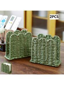 Wavy Edge Napkin Holder, Suitable For Dining Table Home Farmhouse Decor, Standing Paper Towel Dispenser, Suitable For Restaurant Kitchen Countertop - Multicolor - View 1