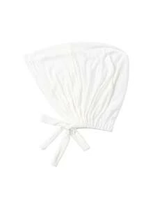 1pc Women's Solid Color Elastic Band Base Hat Adjustable Scarf Small Cap - A-white (Upgraded Version) - View 8