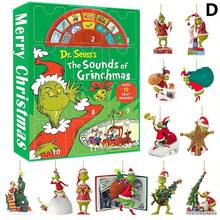 The Grinch The 10/1pc New Green Fur Monster Christmas Decoration Acrylic Hanging Ornament, Cartoon Christmas Tree Pendant, Perfect For Parties And Birthdays, Ideal For Holiday Decor And Photo Props - Multicolor - View 5