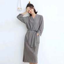 Waffle Knit Lightweight Kimono SPA & Bathrobe Women - Quick Dry - Soft, Bridesmaid Robe, Bathrobe Long Style Spring/Summer Waffle Bathrobe Absorbent Sleepwear Thin - Multicolor - View 15