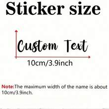 Custom Name Transfer Stickers, Personalized, High Quality And Durable. Suitable For Cups, Glassware, Bicycles, Bicycle Frame Crossbars, Scooters, Metal Surfaces, Handmade Decorations, Car Surface Decorations. Widely Applicable, Multiple Colors - Multicolor - View 10