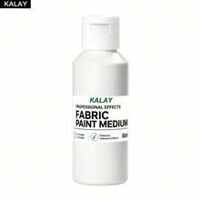 KALAY Fabric Paint Medium, Professional Acrylic Fabric Medium, Turns Acrylic Paint Into Flexible Washable Fabric Paint, Improves Adhesion And Effect For T-Shirts, Shoes, Bags And DIY Textile Crafts - White - View 9