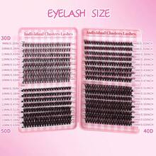 LIMEIKAI 32-Row Individual False Eyelash Book, Large Capacity, 9-16mm Mixed Length Cluster False Eyelashes, Suitable For Beginners For DIY At-Home Eyelash Extension Kit - DD - View 3