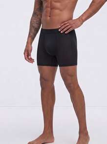 Snug League 3pcs/Set Men's Ice Silk Underwear, Mesh Lightweight Sports Boxer Briefs, Summer Comfortable Thin Cool Boxer Shorts - Multicolor - View 7