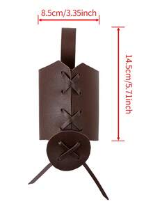 1pc Medieval Viking PU Leather Waist Belt, Can Hang Sword Scabbard, Horn Cup Holder, Suitable For LARP, Renaissance Fair, Costume Party, Halloween And Cosplay - A - View 8