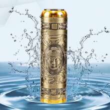 Recortadora de Barba Eléctrica Yinhing, Cortadora de Bigote Recargable Portátil de Acero Inoxidable con Doble Anillo para Hombres, Viajes y Hogar - 1 - Ver 3