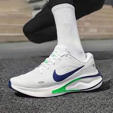 Nike New Casual Sports Shoes JOURNEY RUN Men's Breathable Cushioned Running Shoes - White/Blue-green - View 7
