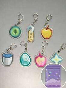 1 pieza Llavero con tema de juego, recuerdo de fiesta, pequeño regalo para ocasiones festivas (el color puede variar según la región) - Multicolor - Ver 16