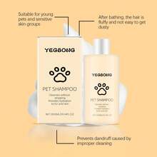 Sampo Hewan Peliharaan (300g) Pembersih Lembut untuk Rambut Kucing & Anjing, Lembut & Halus, Sampo Anti Kusut - 300ml - View 10
