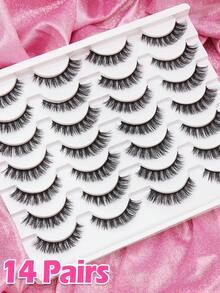 Ayrmilla 5/10/14 Natural Extension Of Japanese And Korean Girl Group Style False Eyelashes, Creating 3D Stereoscopic Beautiful Eyes, Multi-Layer False Eyelashes, Korean Style Comfortable And Fashionable Popular Beauty Tools, Spring New Product Series - Black - View 8
