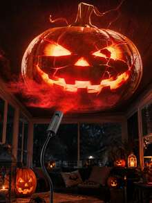 Halloween Horror Projection Light USB Powered,7 Scary Slides Ghost Bat Pumpkin Skeleton Spider Projector,Adjustable Gooseneck Lamp For Party Wall Ceiling Decor - USB Projector Light - View 6