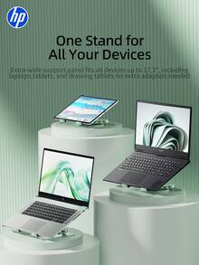 HP Adjustable Laptop Stand, 360° Rotatable Ergonomic Laptop Riser, Foldable Portable Laptop Stand Suitable For 10-17 Inch Laptops - View 4