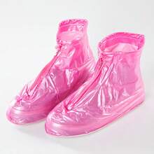 1 Pasang Pelindung Sepatu PVC Tahan Air yang Dapat Digunakan Kembali dengan Tali dan Resleting Pengunci Otomatis, Anti Selip, Cocok untuk Hari Hujan, Sempurna untuk Perjalanan di Luar Ruangan - MultiWarna - View 5