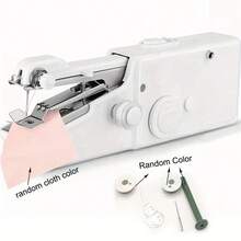 SOKANY 1 Handheld Sewing Machine, Mini Sewing Machine, Portable Sewing Machine, Fast Handheld Sewing Tool, Suitable For Fabrics, Fabrics, Clothing, Without Battery - White - View 2