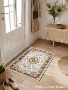 Soft Boho Area Rug,For Bedroom,Living Room,Study,Entryway,Absorbent Floor Mat,Washable & Non-Slip,Carpet For Living Room,Rugs For Bed Room,Living Room Large Rugs,Yellow And Beige Tones,Bedroom Rug,Living Room Dector,Bedroom Dector - Multicolor - View 3