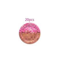 10/20/40/60 Pcs,Pink Pixel Block Themed Disposable Paper Plates And Napkins,Video Game Pixel Print 9 Inch & 7 Inch Dinner Dessert Plates With Matching Tissues,Decorative Tableware For Girly Pixel‑Style Birthday Party Table Decor Supplies - Multicolor - View 15