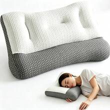 Cervical Pillow, Ergonomic Neck Relief Pillow With Breathable Pillowcase, Adjustable Contour Neck Support Pillow, Suitable For Side, Back, And Stomach Sleepers, Bed Pillow, Cervical Protection, Soft Pillow To Relieve Neck Discomfort - White - View 8