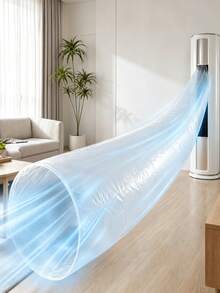 Air Conditioner Duct Extension Bag, Ventilation Duct Guide Bag, 1 Air Conditioner Connects 2 Rooms, Save Home Expenses, Cooling Solution For Office And Bedroom, Includes Installation Tape - Multicolor - View 1