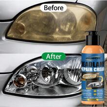 Headlight Restoration Paste - Removes Yellow Oxidation, Scratches, Fog And Haze, Headlights Become Bright Instantly - Suitable For Car Front And Rear Lights, Prevents Yellowing And Oxidation - Effective Refurbishment Solution - 150ml - View 4