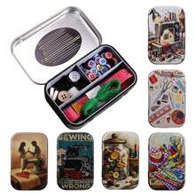 1pc Cartoon Pattern Metal Storage Tin Box - Durable Rectangular Travel Storage Box, Suitable For Jewelry, Cards, Small Items, Portable Sewing Needle & Button Storage Box, Portable Home Gift - Cartoon - View 2