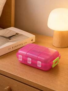 Portable Travel Pill Box, Dust-Proof & Moisture-Proof Reusable Medication Storage Box, Unisex, Suitable For Storing Vitamins - Multicolor - View 2