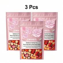 Goddess Rejuvenating 18-Herb Tea: A Blend Of Eighteen Natural Ingredients, Including Rose, Longan, Red Dates, Goji Berries, Poria Cocos, And Barley. Perfect For Office, Wellness, And Travel. A Special Valentine'S Day Gift For Friends. - 3 Bags (45 Tea Bags Total) - View 8