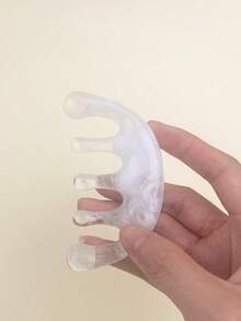 1pc Portable Resin Massage Comb Beauty Tool, 5-Tooth Design, Suitable For Head Massage, Neck Gua Sha, Beauty Skincare Product, SPA Self-Care Skincare Tool, Facial Care Beauty - Multicolor - View 6